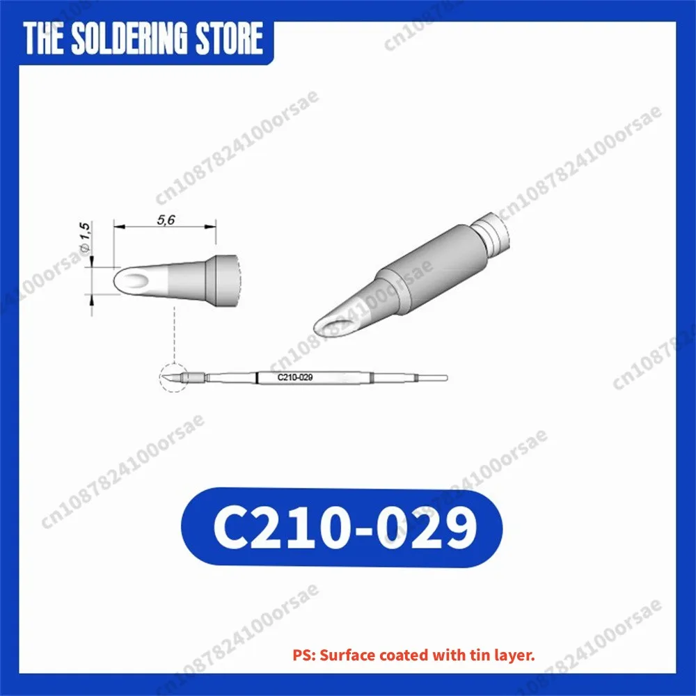 

C210 029 Cartridge for JBC SUGON AIFEN T210/T26 Soldering Handle, жало C210 Tip Replacement Accessory Tool