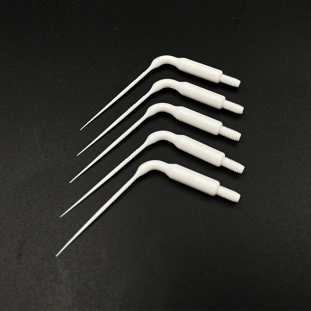 5Pcs Dental Plastic Sonic Powered Endo Irrigation Tips for Root Canal Treatment Air Scaler Handpiece Ultrasonic Surgical Tools