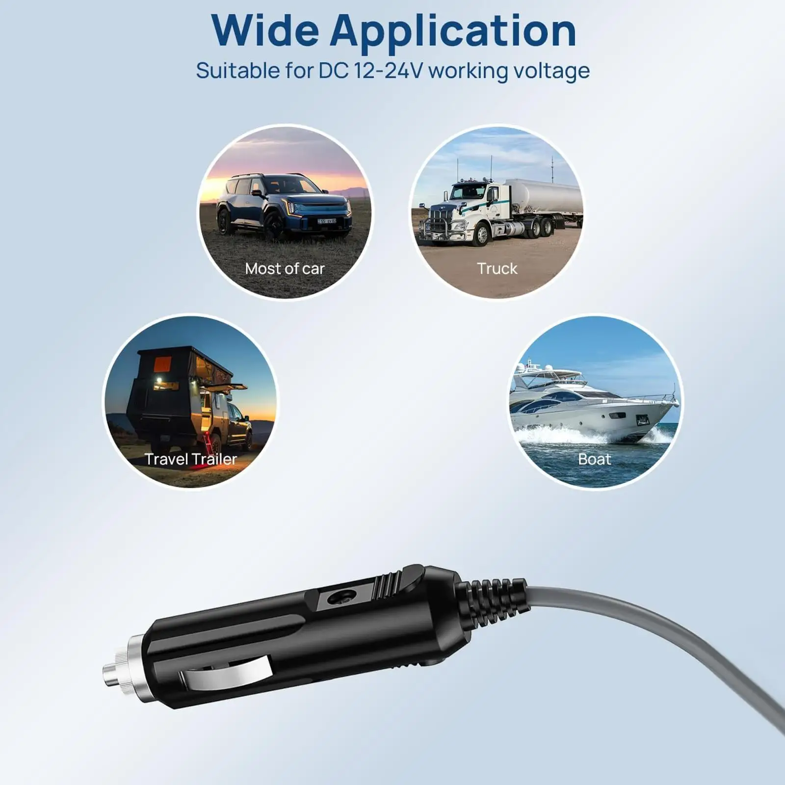 Car Cigarette Lighter Plug 12V-24V 240W 20A Replacement Car Cigarette Lighter Power Plug To DC Adapter Charger Auto Accessories view 2
