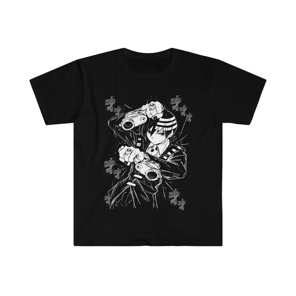 Death The Kid Soul Eater T-shirt Anime Shinigami Grim Reaper Shirt Soft Tee