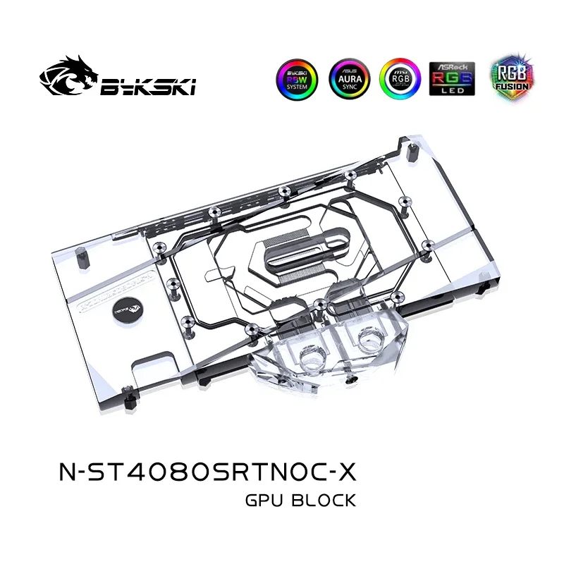 Imagem -04 - Bykski-bloco de Gpu de Refrigeração a Água para Zotac Rtx 4080 Super16gb Placa de Vídeo Trinity oc Cobertura Completa Luz Argb N-st4080srnoc-x