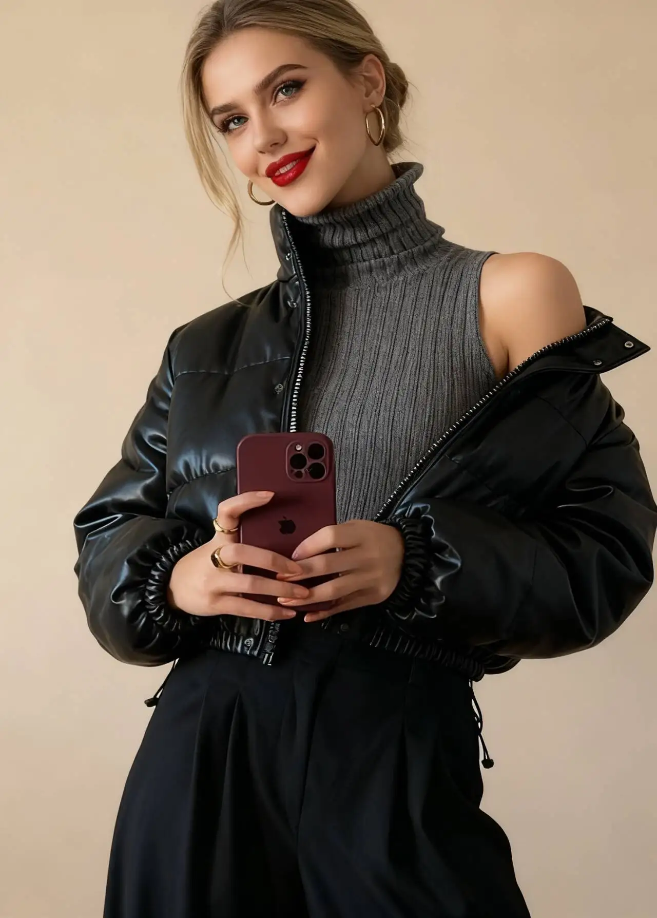 

Parkas Womens Girls Autumn Corduroy Patchwork Checkerboard Ribbed Waistband Snap-Button Cropped Stand-Collar Ulzzang Cute Lovely