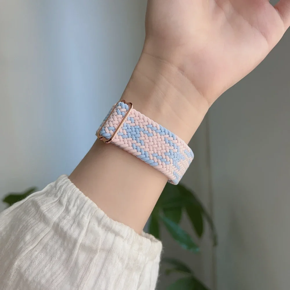 삼성 갤럭시 시계 7 FE 5 프로 4 6 클래식 44mm 40mm 스포츠 팔찌 correa 갤럭시 시계 7에 대한 좋은 시계 스트랩 루프 나일론 밴드