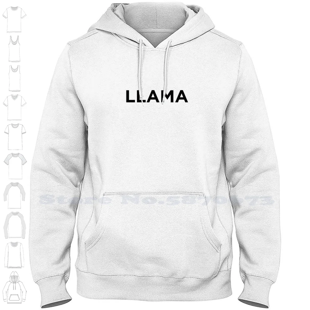 Llama Logo High-quality Hoodie 100% Cotton Sweatshirt