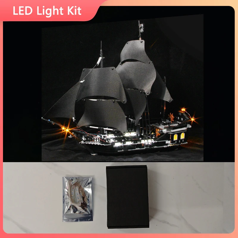 

Lighting Set For 4184 Pirates of the Caribbean Black Pearl Compatible 16006 (Only Led Light Kit)