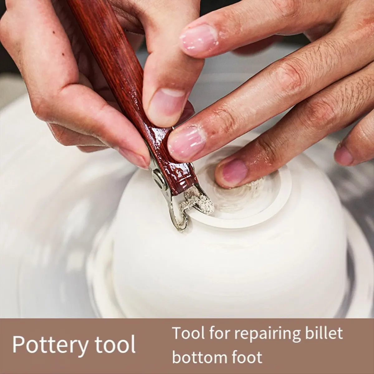 【Tools & Parts】 Ceramic Tool Bottom Trimming Knife Circle Sole Modification Foot Blank Repair Engraving Texture Modeling Craft S