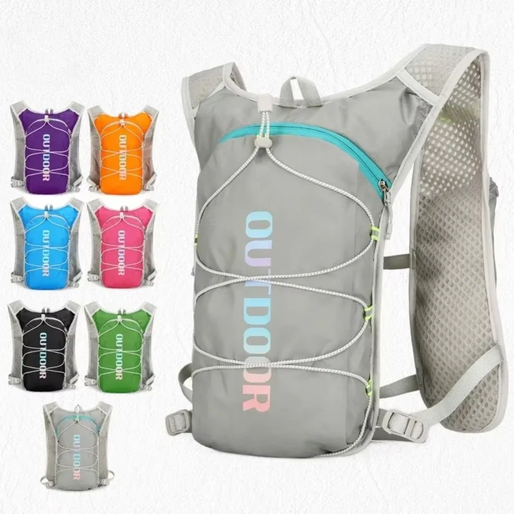 Nylon Outdoor Climbing Backpack Ultra-light Waterproof Cycling Daypack Breathable Safety Reflective Hydration Backpack