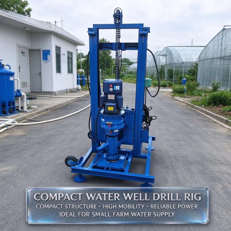 Customized Small Hydraulic Water Well Drilling Machine, Popular Good Feedback Rig for Rural Domestic Well Drilling
