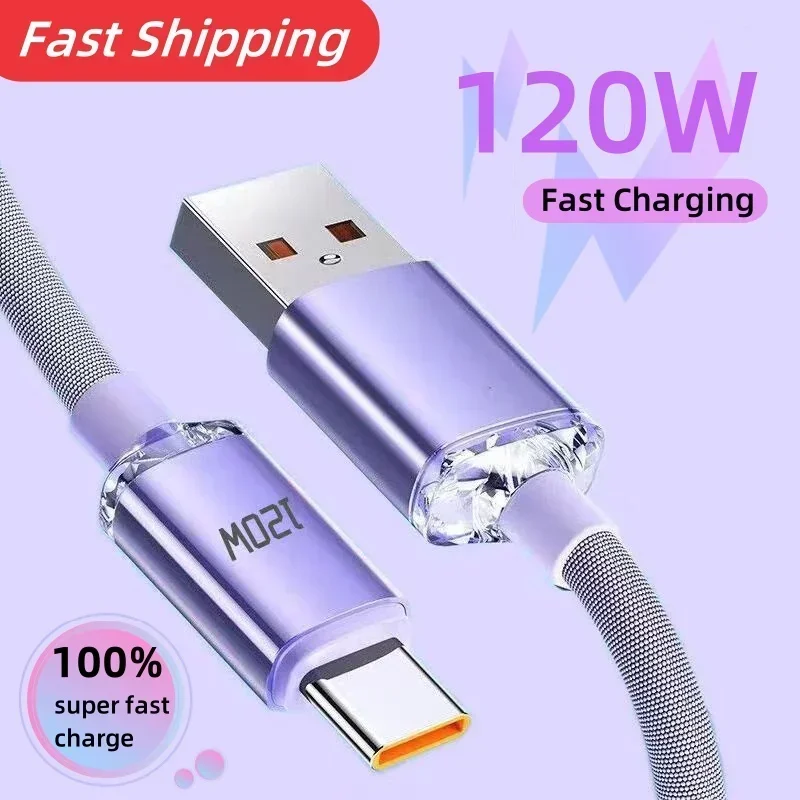 Xiaomi 120W Quick Charge Cords Type C Cable For iPhone 15 Pro Max USB C Cables Super Fast Charger Phone Charger For Samsung