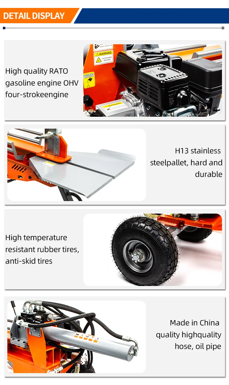 Customized Hydraulic Wood Splitter Heavy-duty Wood Processor, Easy-to-operate Power Log Splitter Forestry Machinery