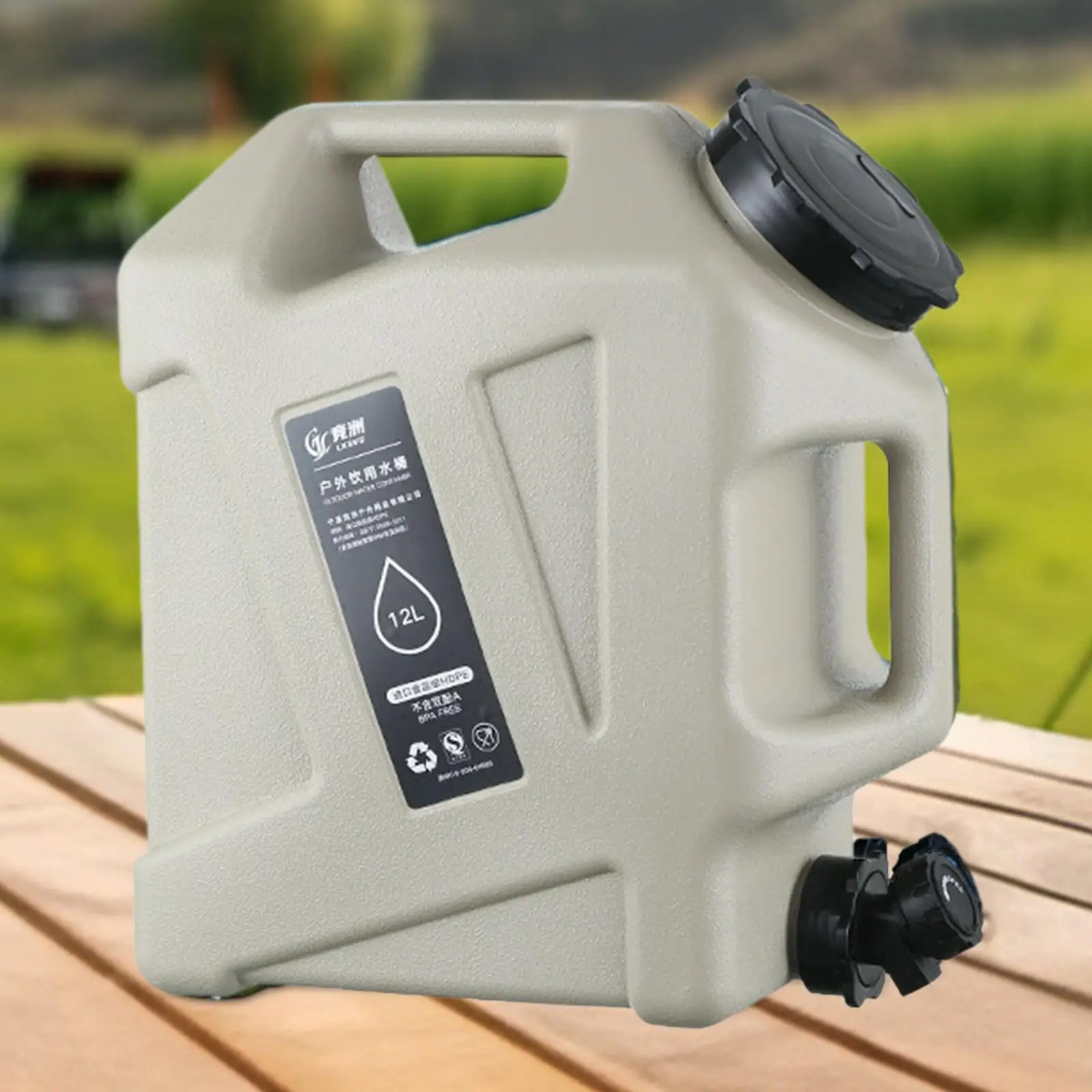 

Water Container with Spigot No Leakage Water Jug for Hiking Fishing Camping