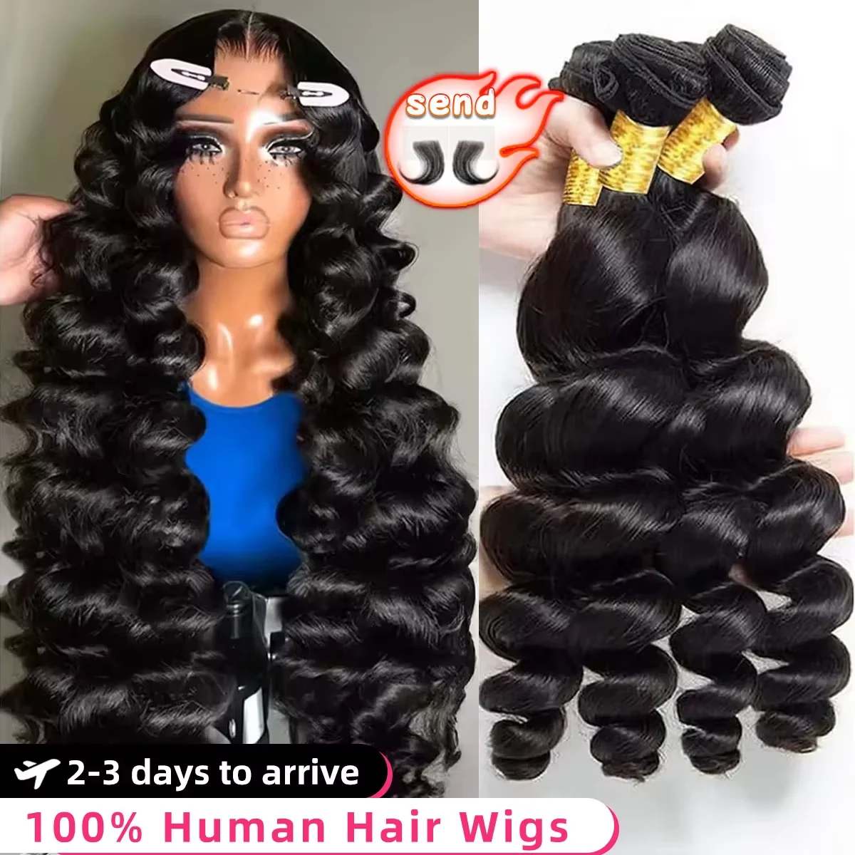 

26 36 40 дюймов свободные волнистые пучки плетения 100% девственные необработанные 16A бразильские натуральные человеческие волосы для наращивания волос оптом