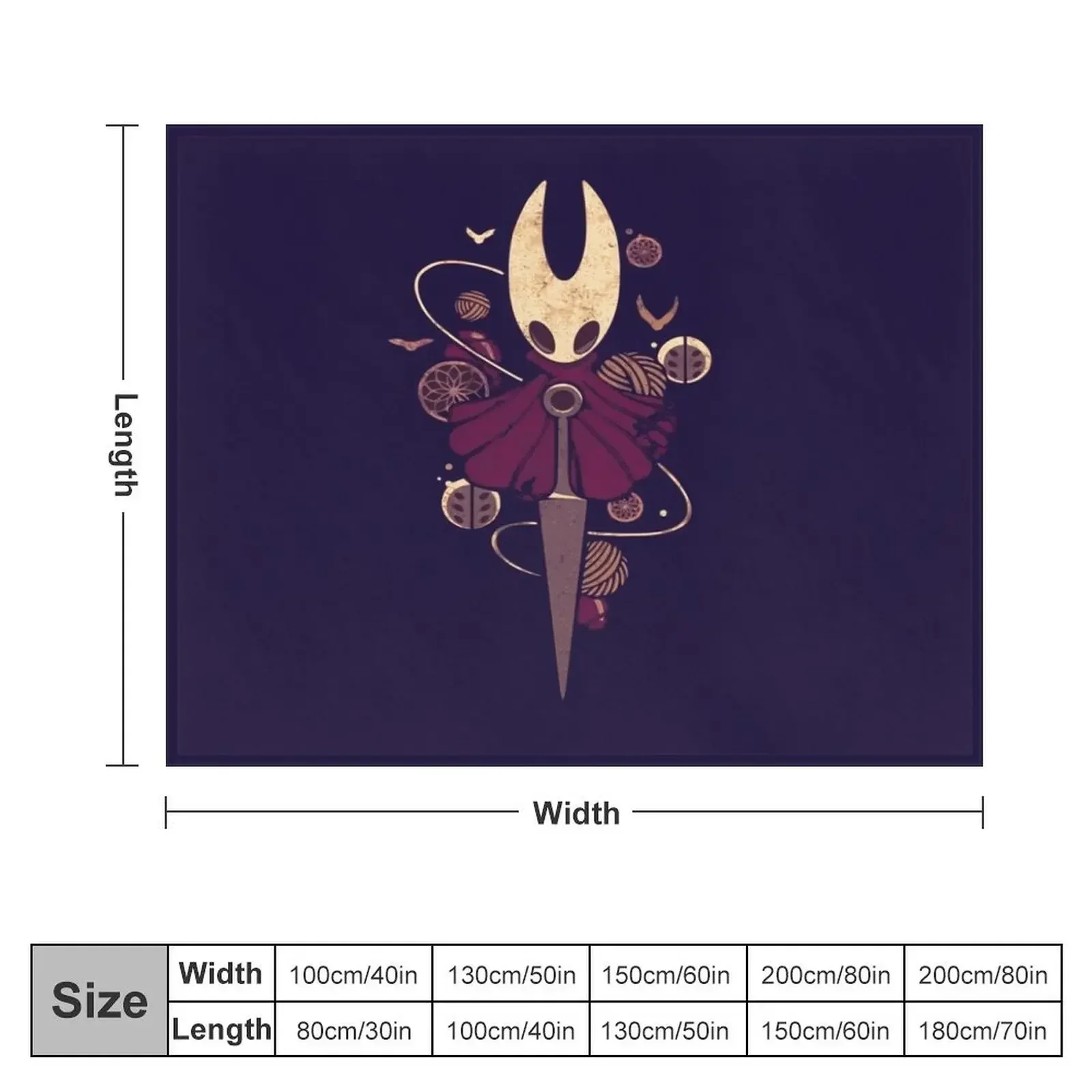 Silksong Hollow Knight Hornet Bug Videogame Throw Blanket Cute Bed linens Flannel Kid'S Blankets