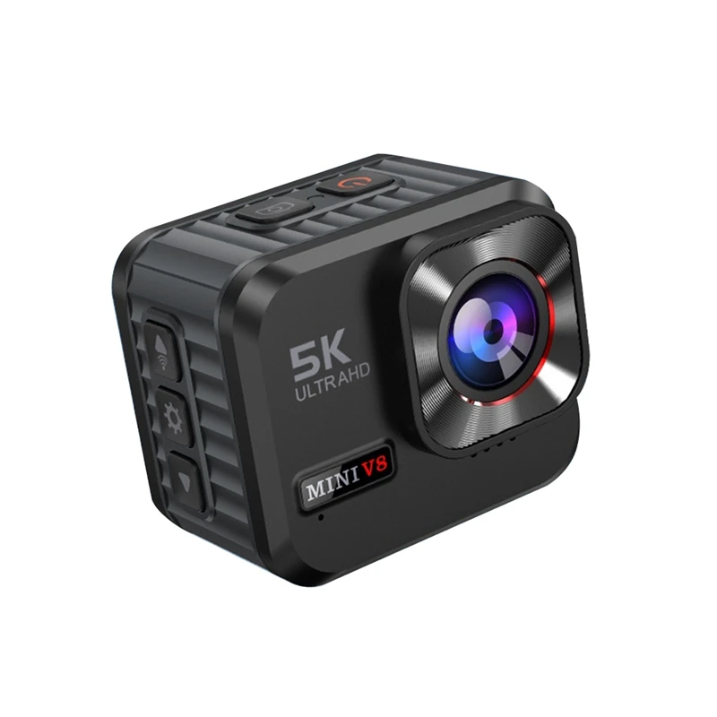 

Экшн-камера HD 5K 30 кадров в секунду с Wi-Fi, экраном 1,54 дюйма 160 ° Широкоугольный видеорегистратор LP68, водонепроницаемый