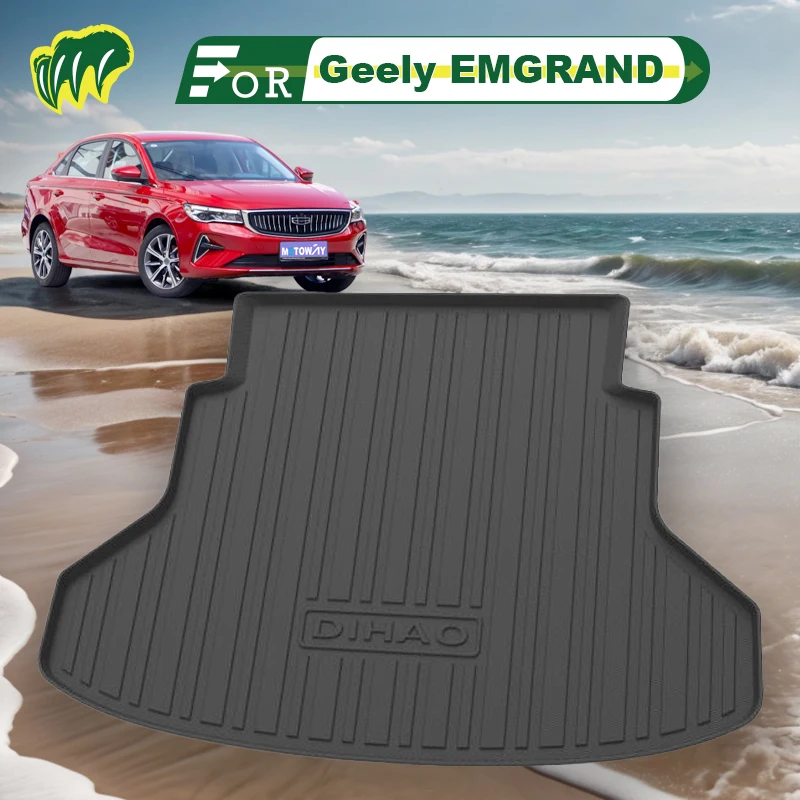 

For Geely EMGRAND th s/up 17 18 19 2009-2023 Custom Fit Car Trunk Mat All Season Cargo Mat 3D Shaped Laser Measured Trunk Liners