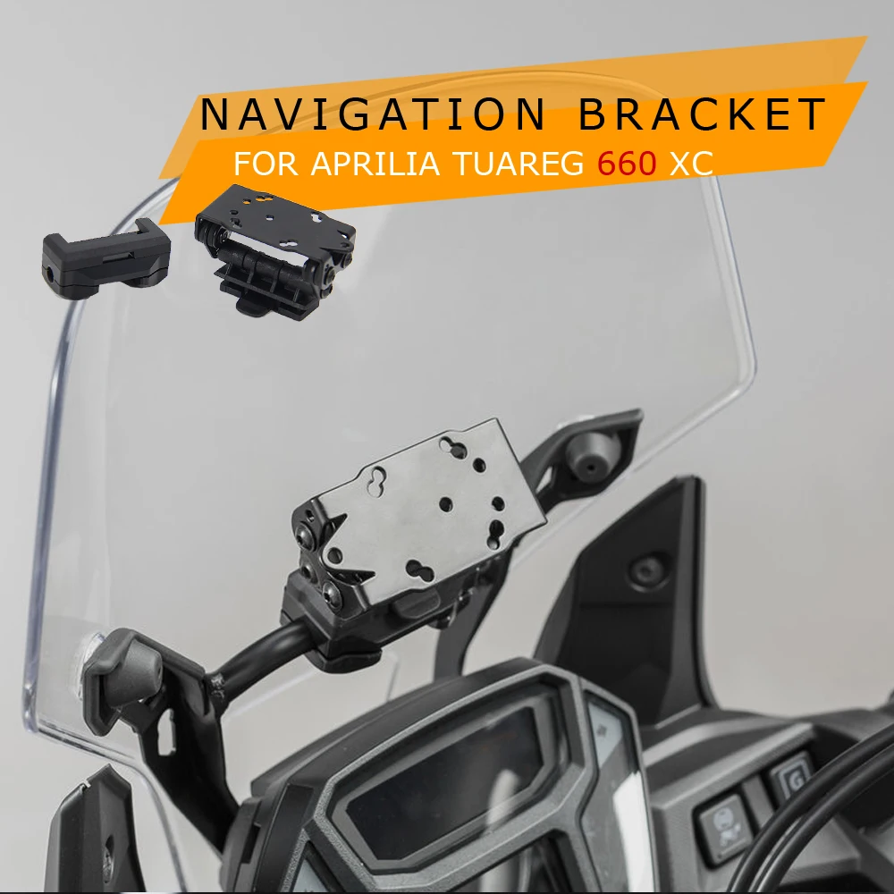 

For Aprilia Tuareg 660 XC 2021 - 2022 Motorcycle Navigation Bracket GPS Holder Retrofit Accessories For diameter of 10/12 mm