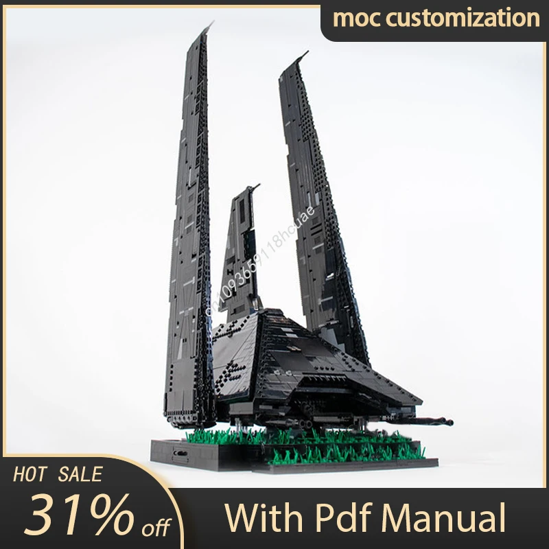 

4305 шт., Moc Star Battle The Director, модель космического корабля, строительные блоки, кирпичи, креативная сборка, развивающие игрушки, праздничные подарки