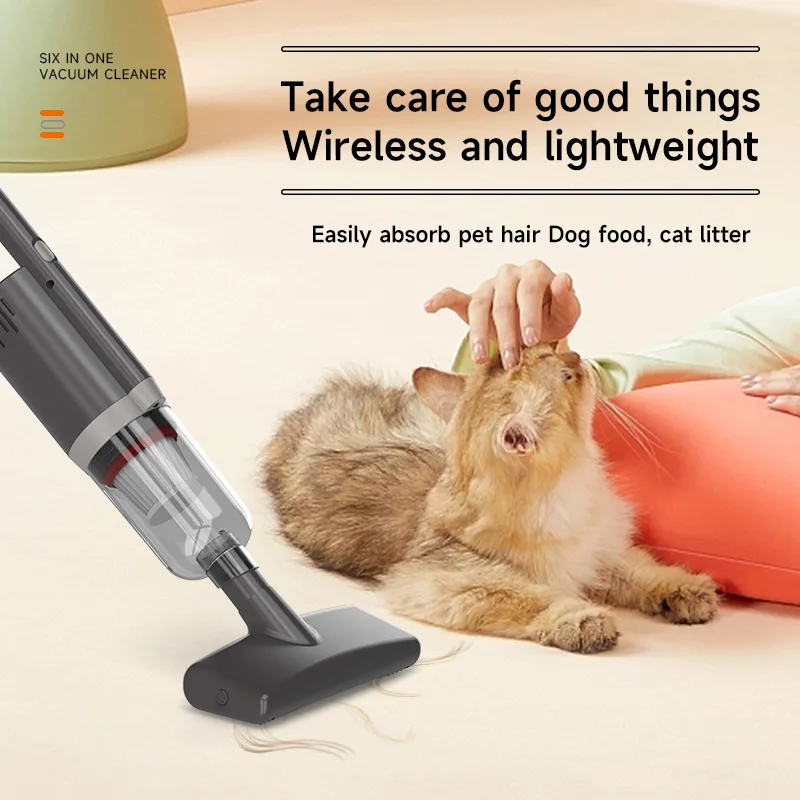 مكنسة كهربائية محمولة للاستخدام المنزلي مع قوة عالية، مجمع غبار خزان المياه الذكي والمتعدد الوظائف