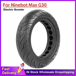 10Inch Tubeless Tires for Segway Ninebot Max G30 Electric Scooter Front Rear Non-Pneumatic 10x2.50 Honeycomb Solid Tire Parts