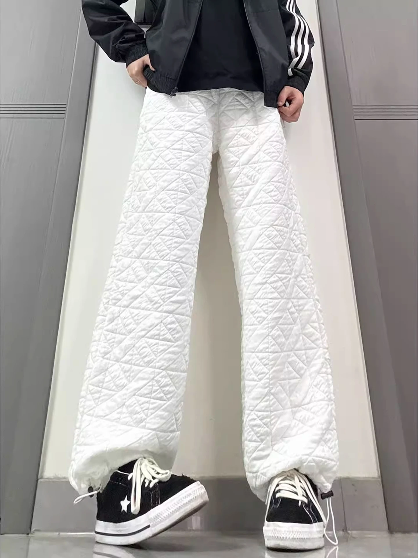 

Cleanfit Thiened Cotton Ski Pants for Men And Women under 40 Deees Celsius Diamond Pattern Winter Warm Trousers