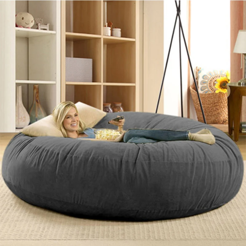 living room removable washable large bean bag cover furniture fat girls can be seat sofa bed cover