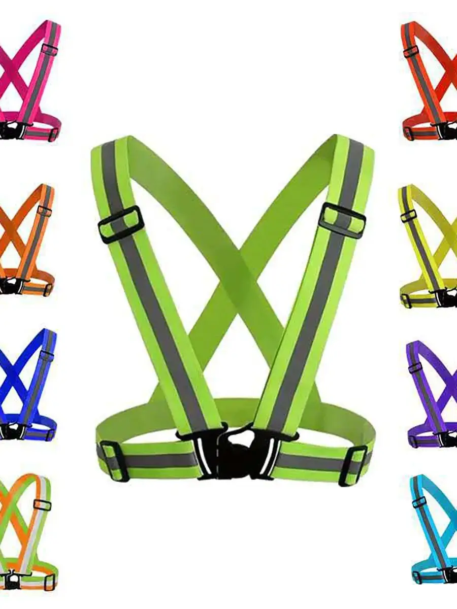 AliExpress Reflective Safety Vests Lightweight Adjustable Elastic Vest Jacket Hi Vis Reflective Strips for Traffic Control Running Cycling