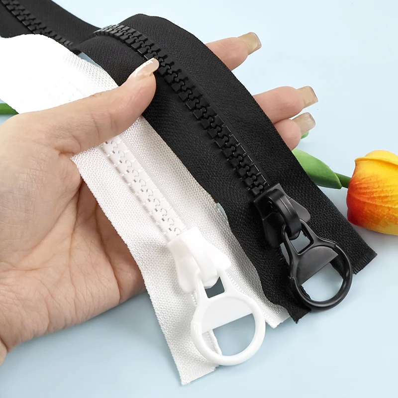 

Meetee 3Pcs 60-300cm 8# Resin Zippers Open-End Zipper Garment Outdoor Tent Backpack Decor Zip Closure DIY Sewing Accessories