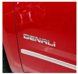 3D ABS DENALI Logo Rear Boot Trunk Side Fender Emblem Badge Sticker Decals Car Styling Accessories For Chevrolet SIERRA Ford GMC