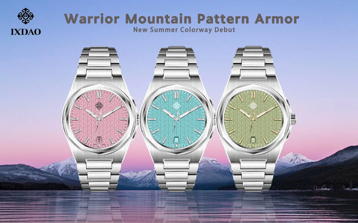 IX&DAO 2026 Neue 37mm Warrior Herren Automatikuhr mit PT5000 Uhrwerk, Saphirglas, Edelstahl, Wasserdicht 10Bar BGW9 – Detail 1