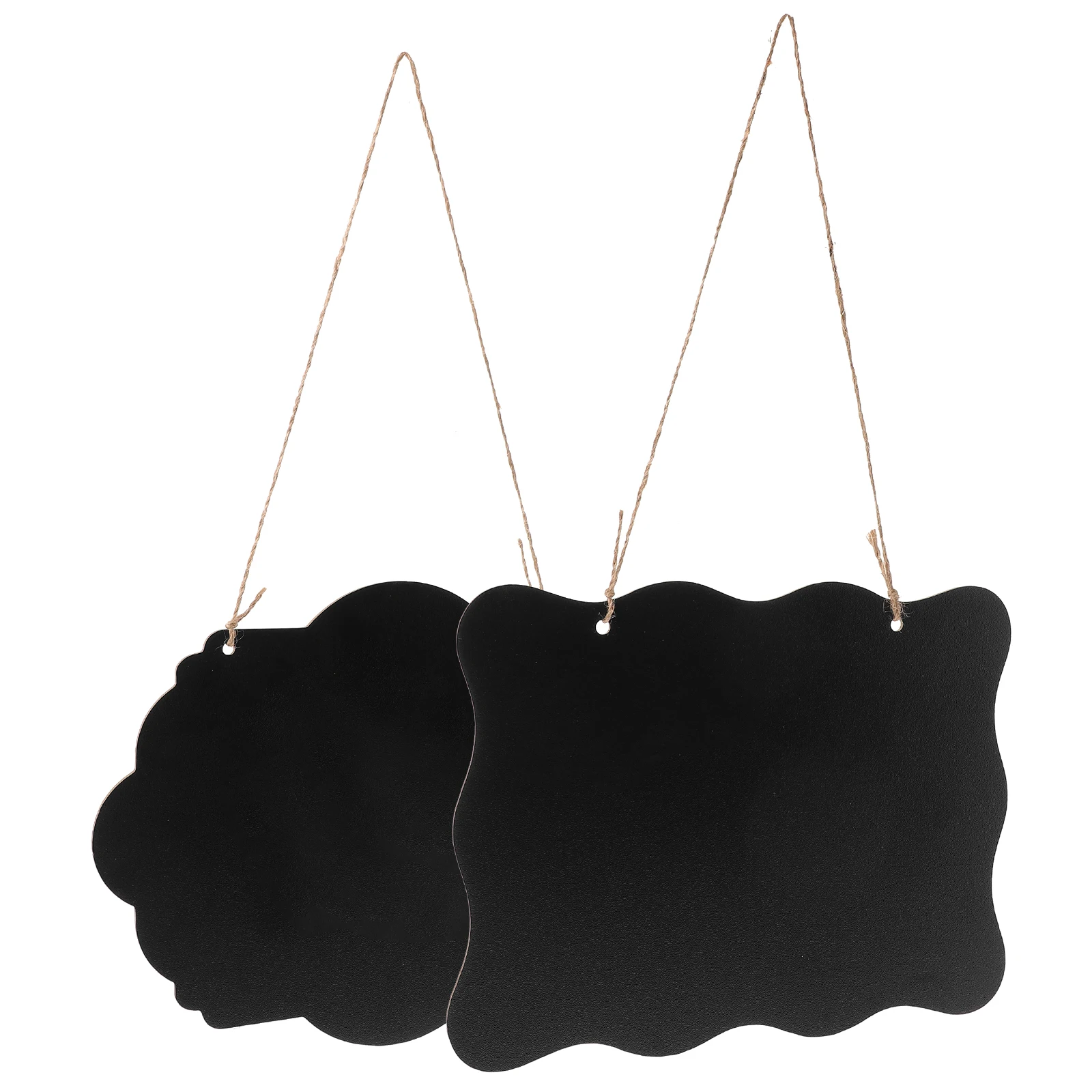 2 قطعة علامة السبورة خشبية معلقة السبورة ارتداء مقاومة لمتجر فناء شرفة جدار ديكور في الهواء الطلق علامة سبورة الطباشير الصغيرة #3