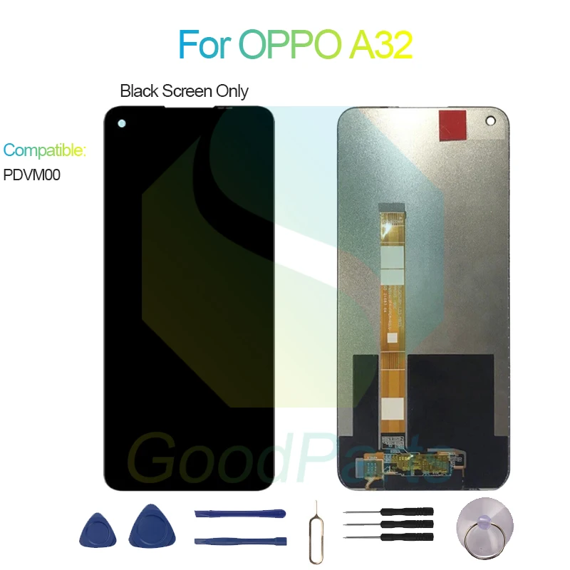 For OPPO A32 Screen Display Replacement 1600*720 PDVM00 A32 LCD Touch Digitizer