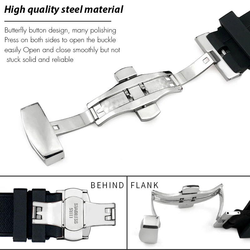 21 مللي متر 22 مللي متر المطاط الرياضة حزام ل تيسو سي ستار T120 منحني مقاوم للماء الغوص سيليكون T 120417 حزام ساعة بديل للرجال