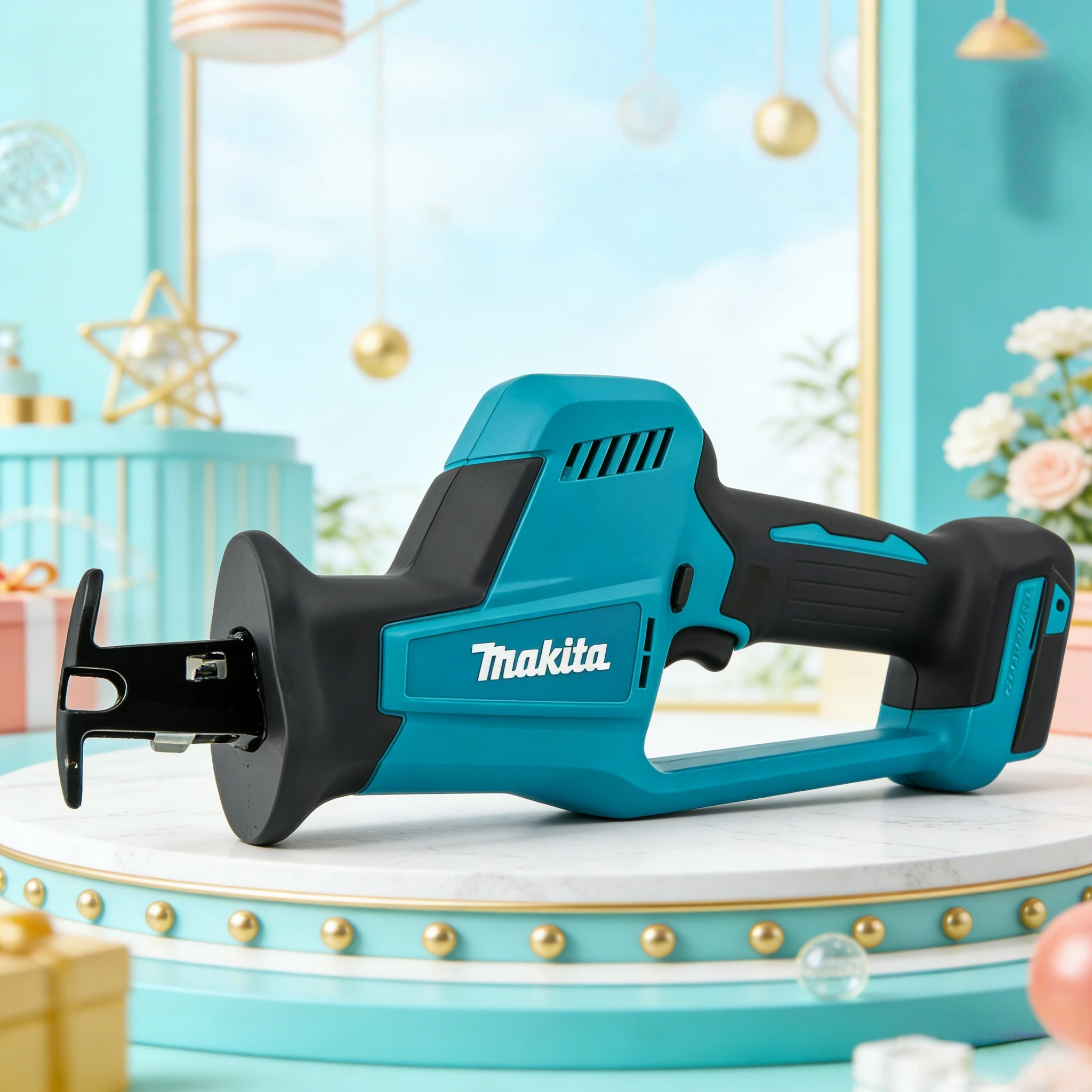 

Электрическая сабельная пила Makita DJR189 18В для резки дерева, металла, ПВХ-труб, с регулируемой скоростью и сменными лезвиями