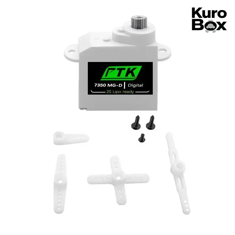 PTK 7350 MG D 5.5g Digital Micro Servo Metal Gear 2S Lipo Ready For F3P EPP Indoor Rc Airplane With Replacement Servo Horns