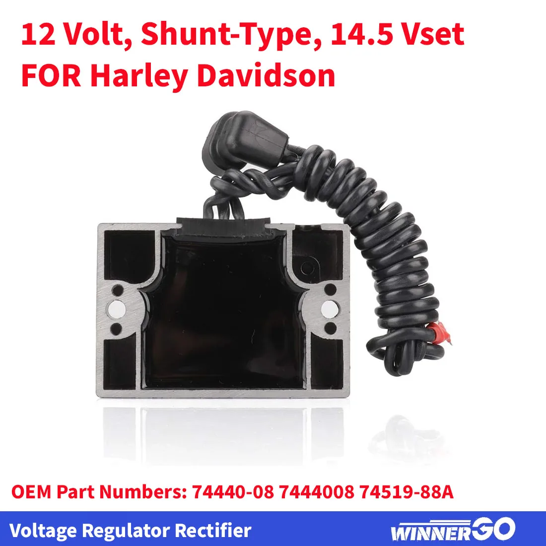 منظم جهد ثابت 12 فولت لدراجة Harley Davidson Evolution Big Twin CVO Dyna Fat Boy 32 AMP Shunt-Type 14.5 Vset #3