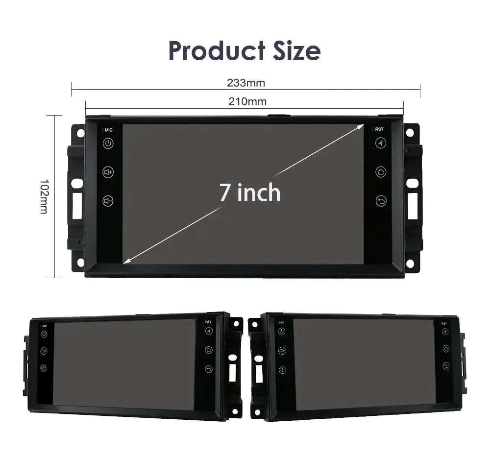 For Dodge Journey 2008-2011 Carplay Radio Stereo Head Unit 1 Din 7" Screen Android Car Multimedia GPS Navigation Autoradio view 4