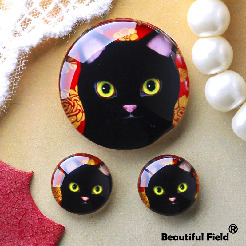 

12mm 25mm 14mm 16mm 18mm 20mm Photo Beautiful Glass Cabochons Round Cameo Set Handmade Settings Stone Cat065