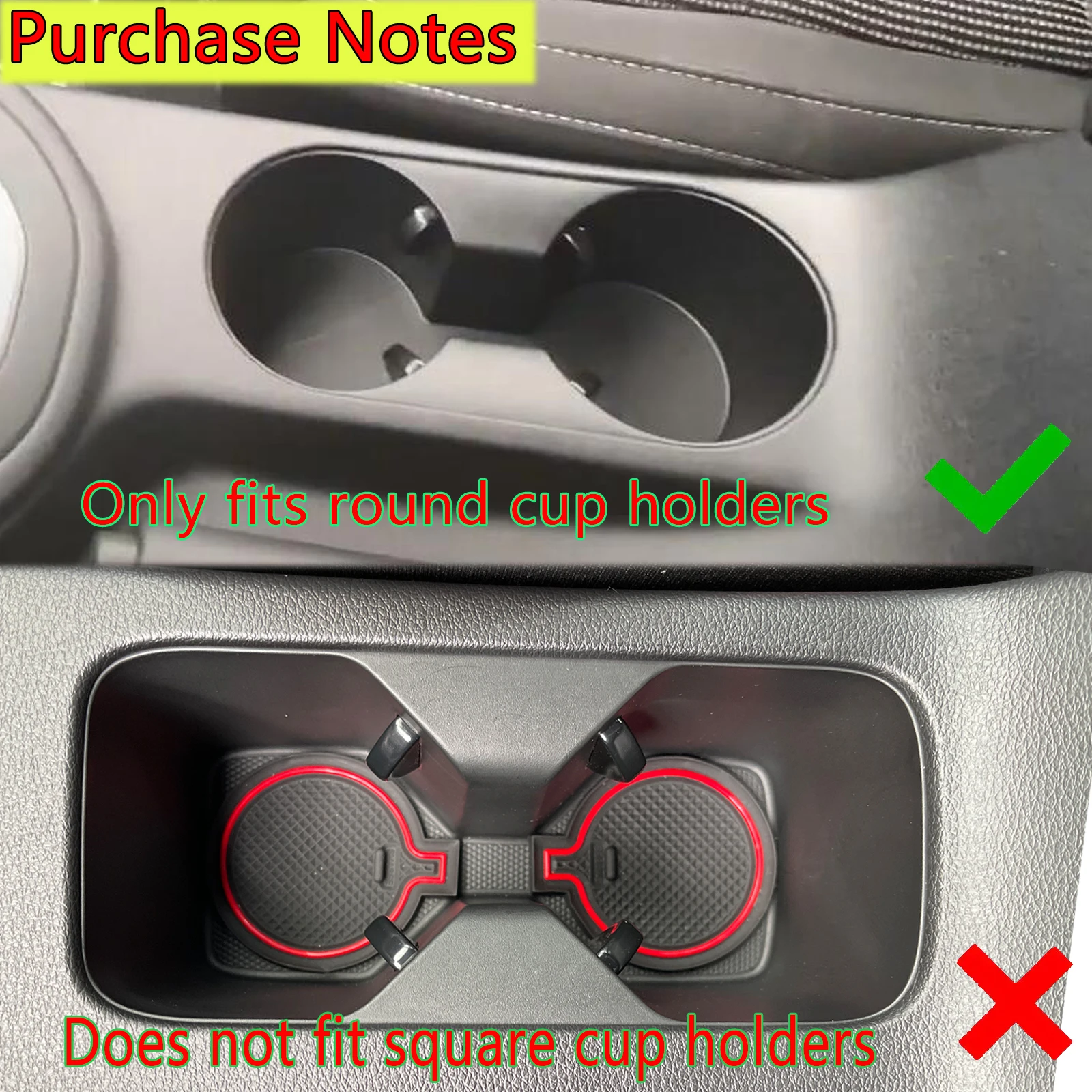 ZUNDUO Car Anti-Slip Gate Slot Cup Mat for KIA Forte K3 Cerato 2019-2021 Cup Holders Non-slip Mats Accessories Non-Slip Door Pad