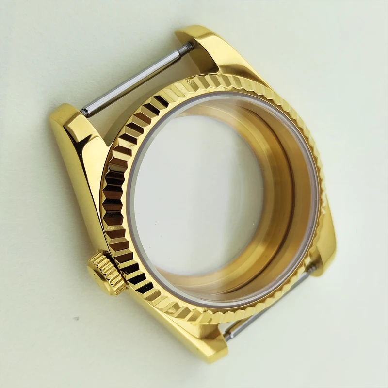 保存期間、透明下部、ピンドゴールド、ステンレス鋼、直径36mm、39mm