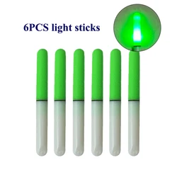 6PCS Electric Fishing Light Glow Stick Glow Stick Luminous Ocean Fishing Electric Rod Light Stick Fishing Accessories NO Battery