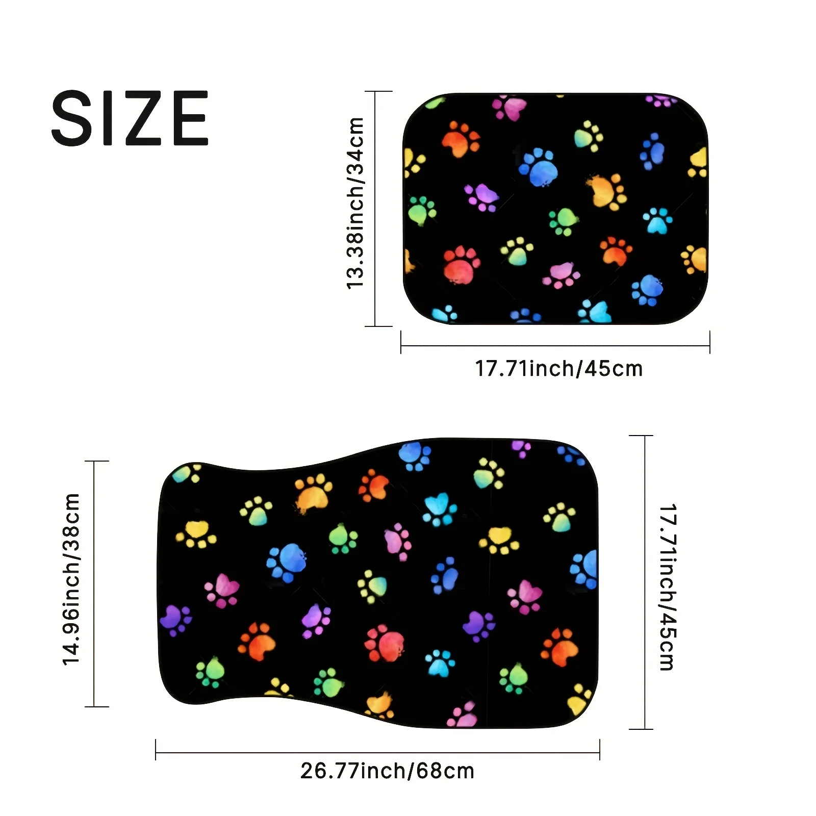 1pc Universal Car Floor Mat Non-Slip Durable Four Seasons Car Carpet Easy Clean and Wear-Resistant Floor Mat