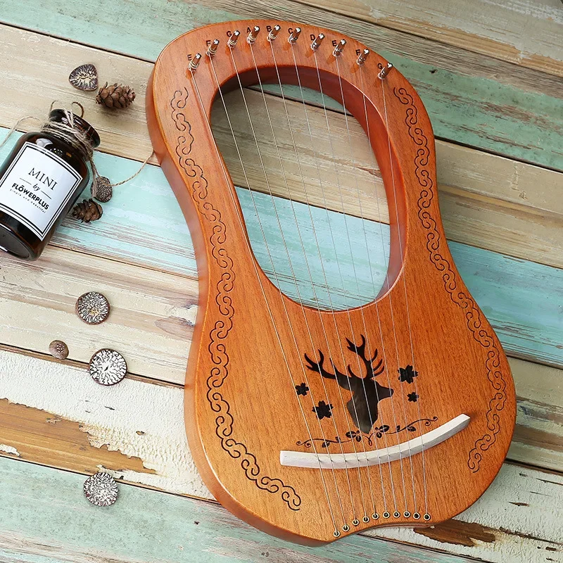 

Hooqu Lyre Harp 10 Strings Lyra Harp Musical Instruments