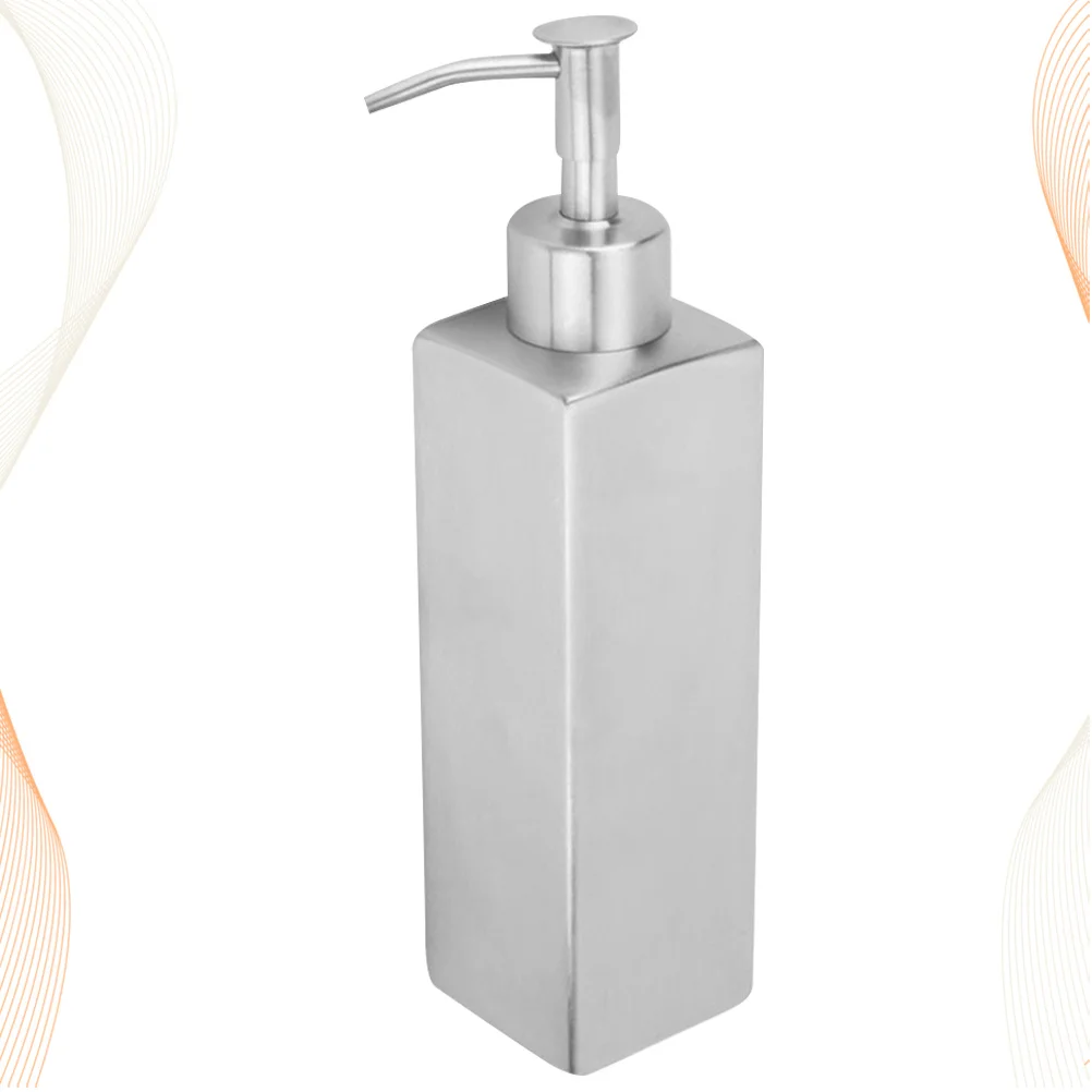 

350Ml Stainless Steel Soap Dispenser Press Type Pump Bottle for Liquid Hand Soap Shampoo Lotion Bathroom Kitchen Sink Organizer