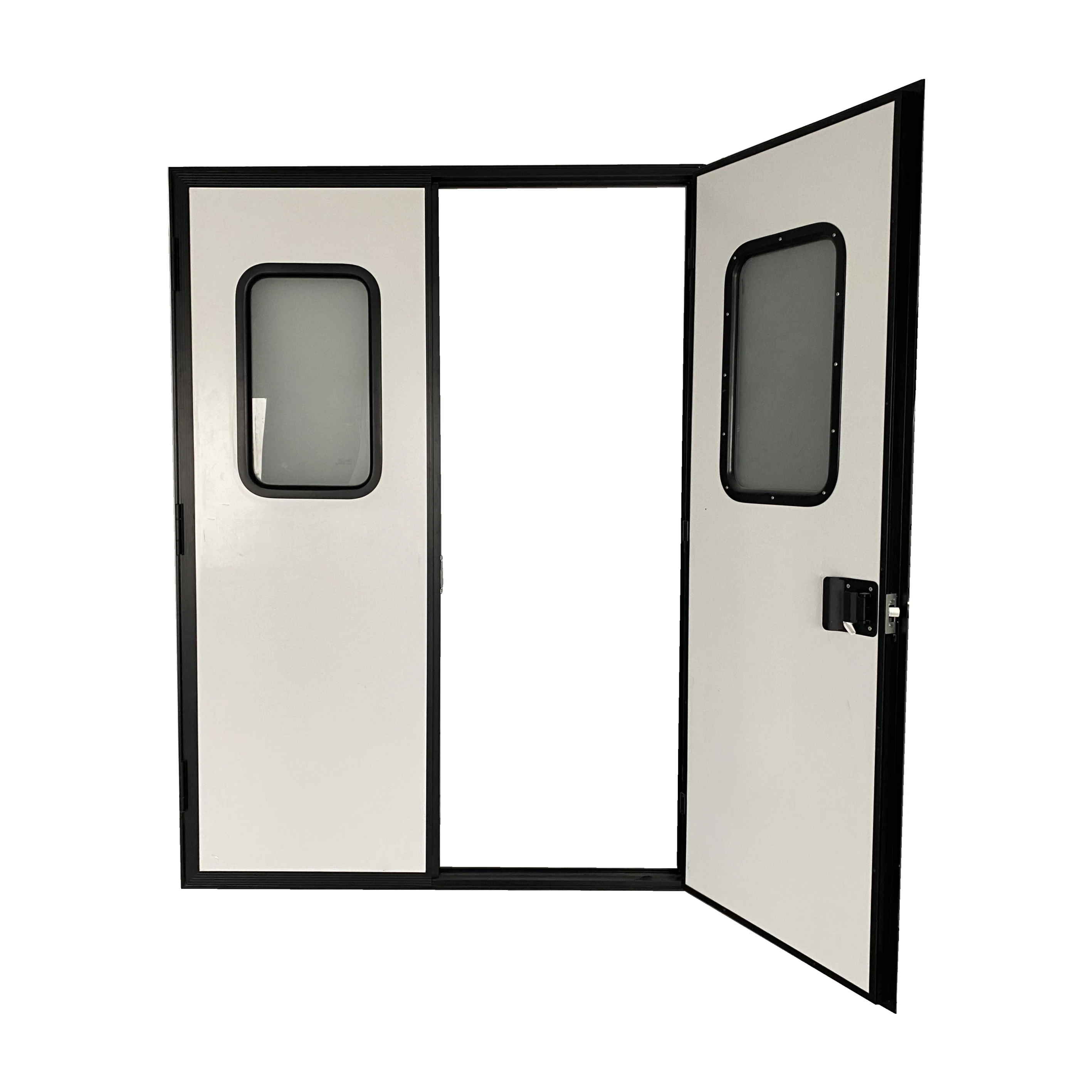 Aluminum Alloy Door Frame Single-point Lock RV Double-doors Ambulance Door With Top And Bottom Lock