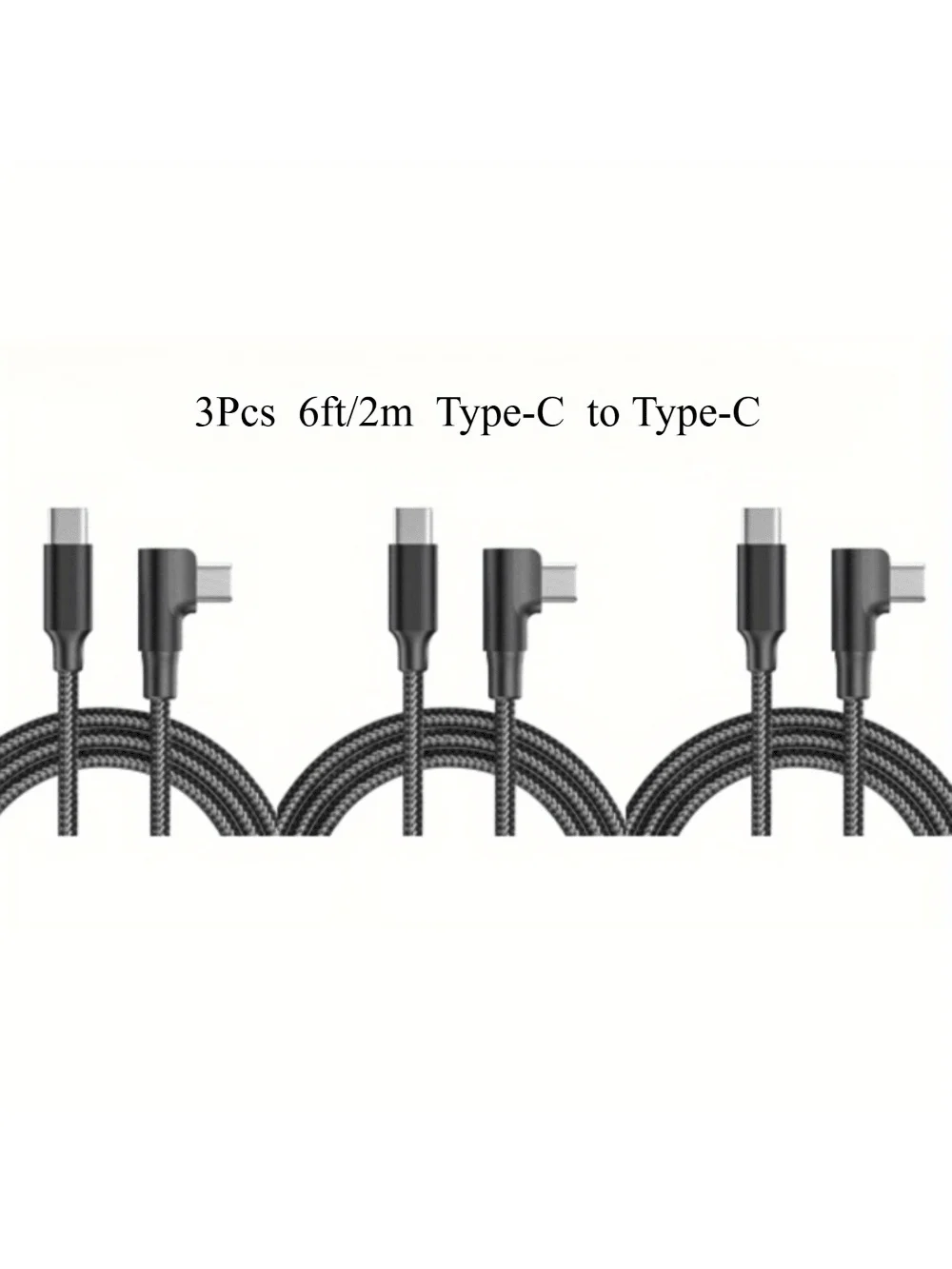 3Pcs 6Ft/2M Braided…