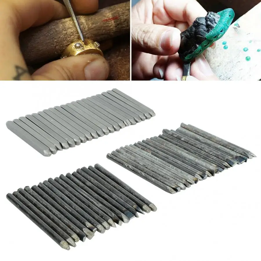 20pcs Quality Jewelry Anvil Chisel Equipment Kit for Jewelry DIY Craft Hand Processing Making Carving Tool Accessory for Jeweler