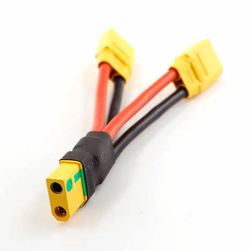 10AWG Amass Model Aircraft LiPo XT90S Plug Parallel Cable XT90H Male-Female Series Adapter with Cover for RC FPV UAV Drone