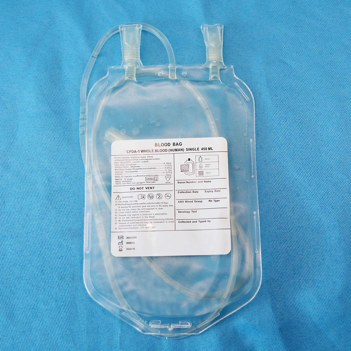 Medical collection bag various bag 450ml/250ml/350ml/500ml