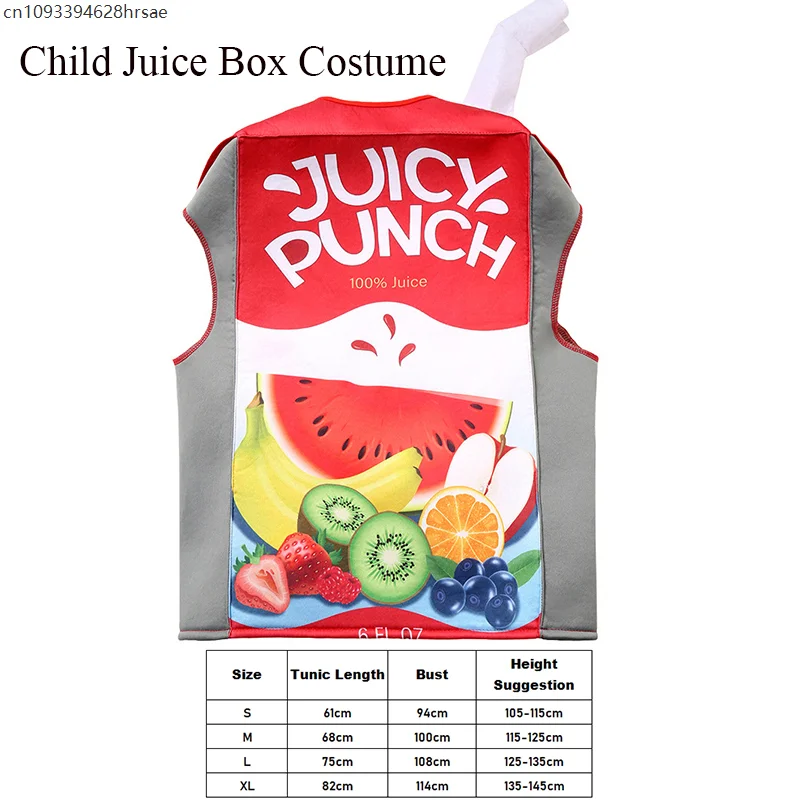 صبي صندوق عصير فستان بتصميم حالم لجميع القديسين فتاة عصير الحقيبة شرب علب الاغذية زي الطفل #5
