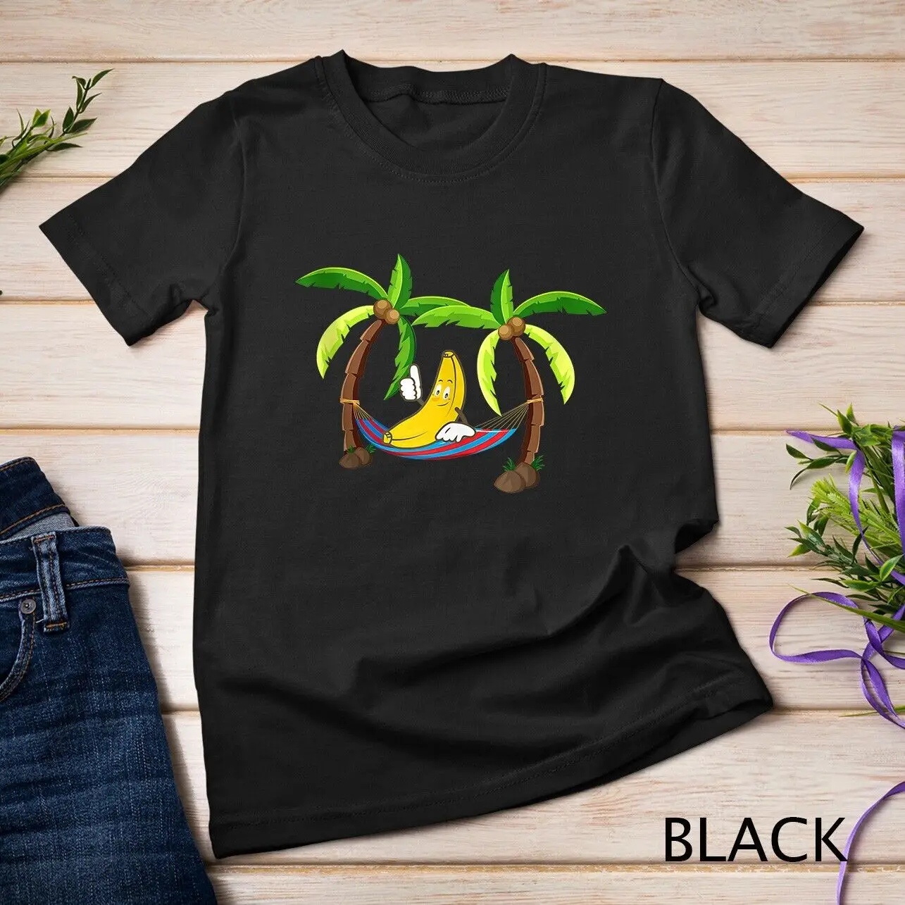 

Funny Banana Hammock Tropical Beach Hawaiian Fruit T shirt